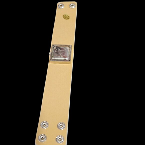 Premier Designs Serac Striped Fabric Watch, Black & Cream (NWOT - Needs Battery - Picture 2 of 4